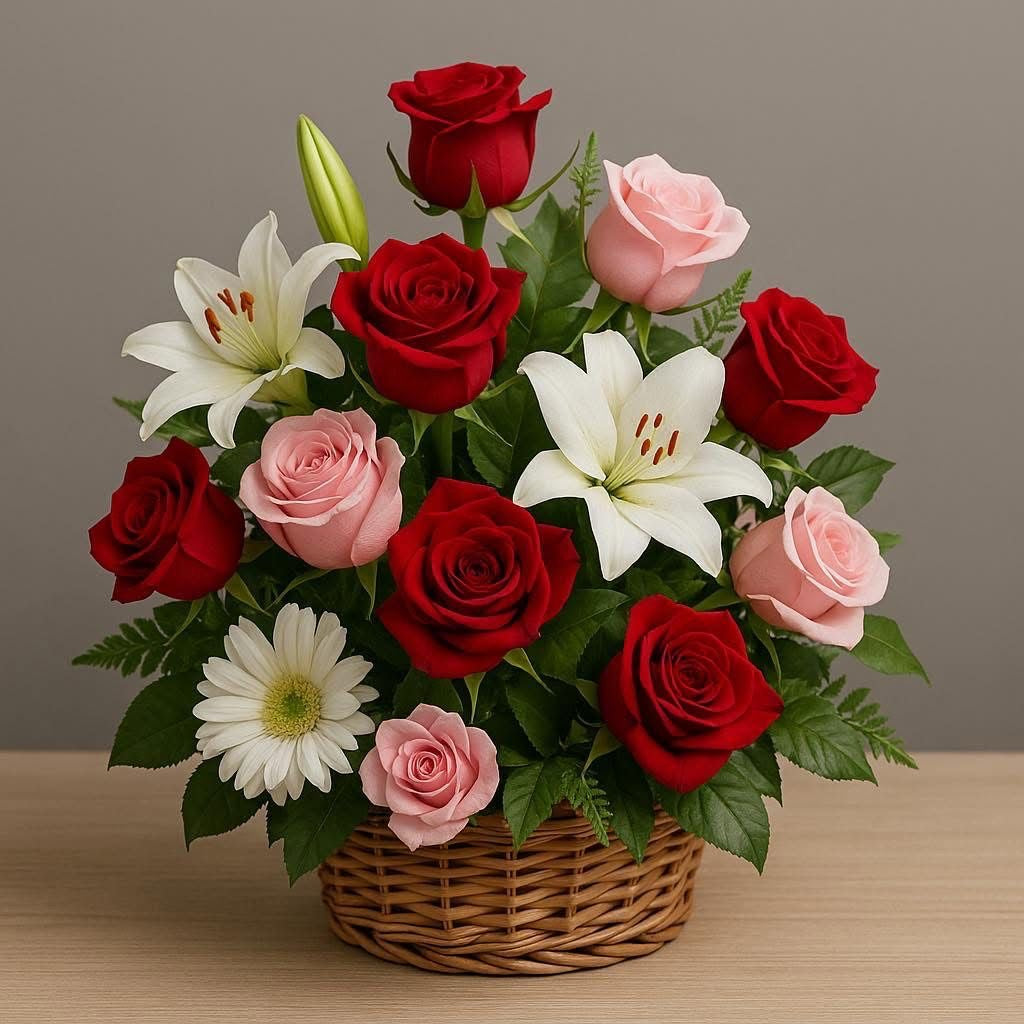 Sweet Harmony Basket Arrangement